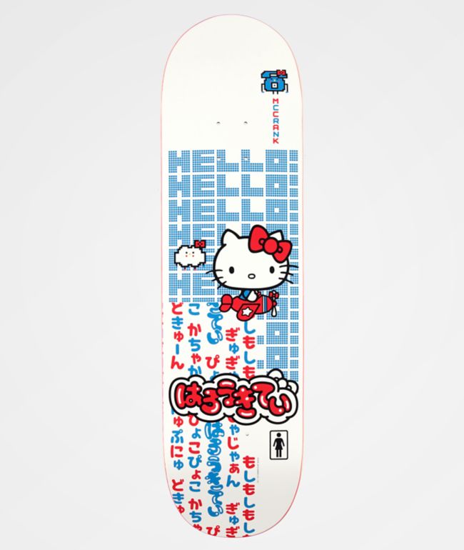 Girl x Hello Kitty McCrank 45th Anniversary 8.5" tabla de skate